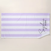 Personalisiert Bridge Beach Handtuch | Lavendel (Vorderseite)