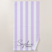 Personalisiert Bridge Beach Handtuch | Lavendel (Vorderseite)