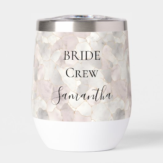 Personalisiert Bridge Crew Bridesmaid gibt Lavende (Vorderseite)