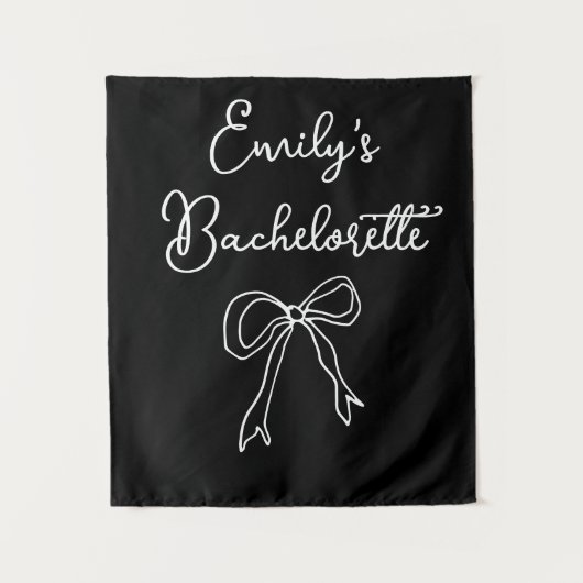 Personalisiert Bridge Name Bachelorette Foto Stand Wandteppich (Vorderseite)