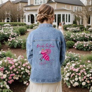 Personalisiert Brie to bee Wedding Denim Jacket Jeansjacke
