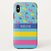 Personalisiert Bright Blue Shaped Pool Floats Case-Mate iPhone Hülle (Rückseite)