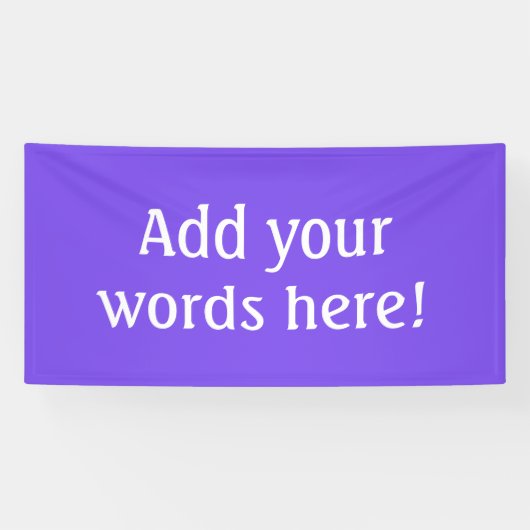 Personalisiert Bright Lila Banner (Horizontal)