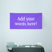 Personalisiert Bright Lila Banner (Messeveranstaltung)