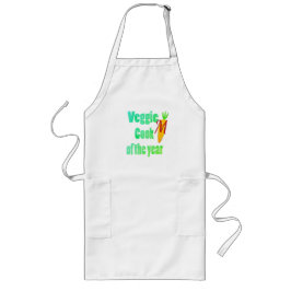 Personalisiert Bright Monogram Veggie Vegan Lange Schürze