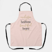 Personalisiert Brilliant Schönes, schönes, schönes Schürze (Vorderseite)