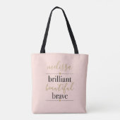 Personalisiert Brilliant Schönes, schönes, schönes Tasche (Rückseite)