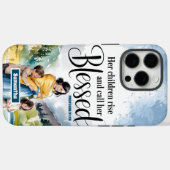 Personalisiert bringen ihre Kinder Christliche Fra Case-Mate iPhone Hülle (Rückseite (Horizontal))