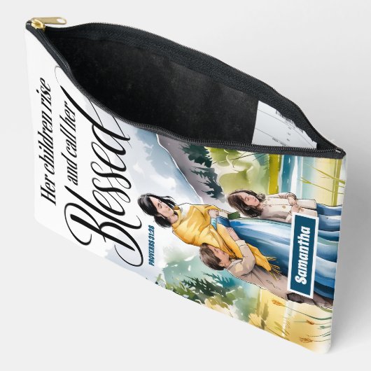 Personalisiert bringen ihre Kinder Christliche Fra Zubehörtasche (Offen)