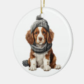 Personalisiert Brittany Spaniel Dog Art Keramik Ornament (Links)