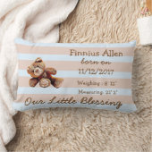 Personalisiert Brown and Blue Teddy Bear Kissen (Decke)