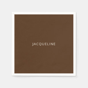 Personalisiert Brown Brautparty Serviette