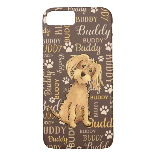 Personalisiert Brown Dog Case-Mate iPhone Hülle (Rückseite)