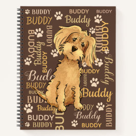 Personalisiert Brown Dog Journal-Notebook Notizblock