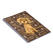 Personalisiert Brown Dog Notizblock (Rechte Seite)
