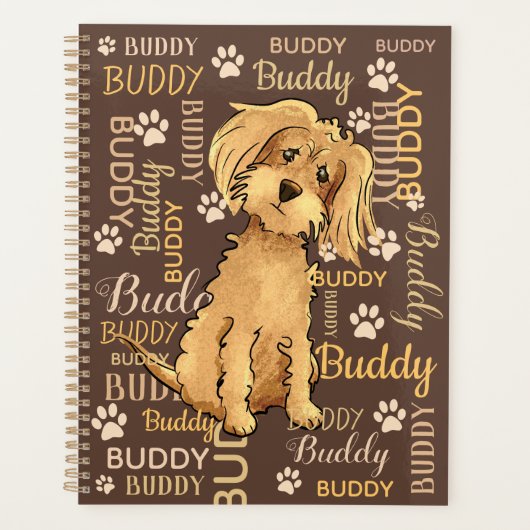 Personalisiert Brown Dog Planer (Vorderseite)
