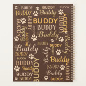 Personalisiert Brown Dog Planer (Rückseite)