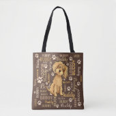 Personalisiert Brown Dog Tasche (Vorderseite)