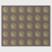 Personalisiert Brown Eid Mubarak Geschenkpapier (Flach)