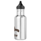 Personalisiert Brown Ferret Edelstahlflasche (Rechts)