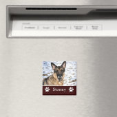 Personalisiert Brown Pet Foto Magnet (In Situ (Geschirrspüler))