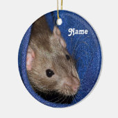 Personalisiert Brown Pet Rat Keramik Ornament (Links)