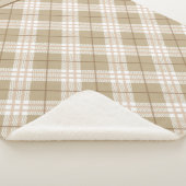 Personalisiert Brown Tan Beige Buffalo Kariert Boy Sherpadecke (3/4)