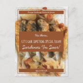 Personalisiert Brown White Script-Rezept-Austausch Postkarte (Vorderseite)