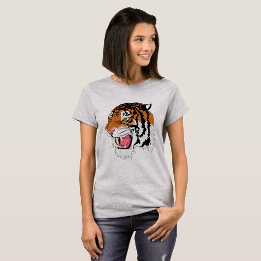 Personalisiert \ \ Brüllentiger T-Shirt (Vorne ganz)