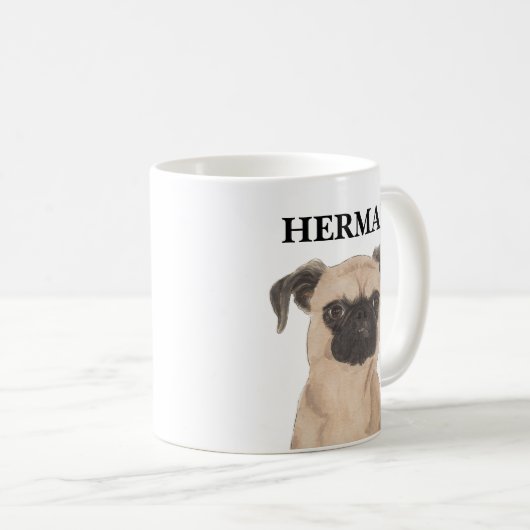 Personalisiert Brussels Griffon Kaffeetasse (VorderseiteRechts)