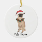 Personalisiert Brussels Griffon Keramik Ornament (Vorne)