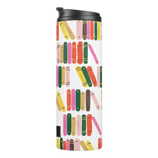 Personalisiert | Buchwurm Thermosbecher (Nach rechts gedreht)