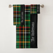 Personalisiert Buffalo Karierter Urlaub Badhandtuch Set (Insitu)