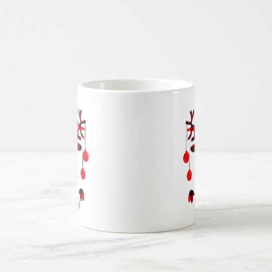 Personalisiert Buffalo Red Reindeer Kaffeetasse (Mittel)