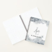 Personalisiert Bujo Gray Wasserfarben Affirmations Notizblock (Innenseite)