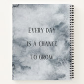 Personalisiert Bujo Gray Wasserfarben Affirmations Notizblock (Rückseite)