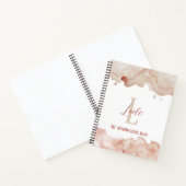 Personalisiert Bujo Pink Aquarellfarben Affirmatio Notizblock (Innenseite)