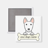 Personalisiert Bull Terrier Magnet (Vorderseite/Rückseite)
