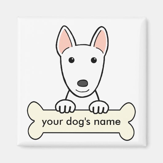 Personalisiert Bull Terrier Magnet (Vorne)