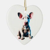 Personalisiert Bull Terrier Puppy Keramik Ornament (Rechts)