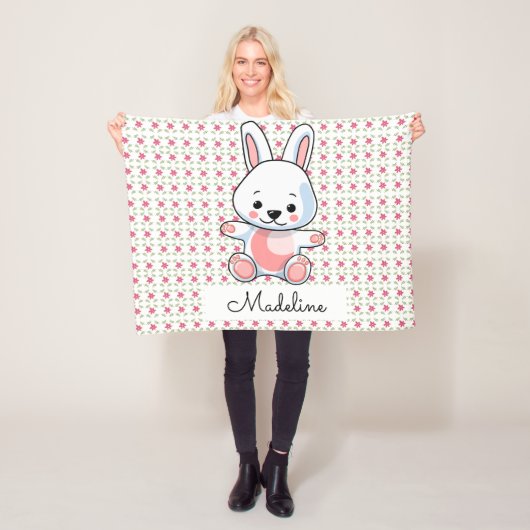 Personalisiert Bunny Fleecedecke (Beispiel)