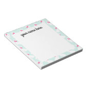 Personalisiert Bunny Rabbit Notepad Notizblock (angewinkelt)