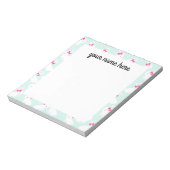 Personalisiert Bunny Rabbit Notepad Notizblock (Rotiert)