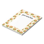 Personalisiert Burgers Notepad Notizblock (Rotiert)