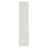 Personalisiert Burlap Rustic Monogram Name Linen S Kurzer Tischläufer (Vorderseite)
