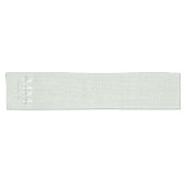 Personalisiert Burlap Rustic Monogram Name Linen S Kurzer Tischläufer (Horizontal)