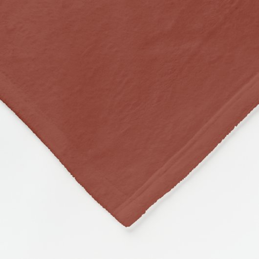 Personalisiert Burnt Umber Snuggle Fleecedecke (Ecke)