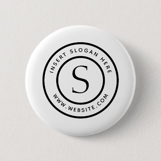Personalisiert-Business-Monogramm Button (Vorderseite)