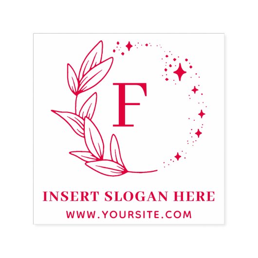 Personalisiert-Business-Monogramm Permastempel (Design)