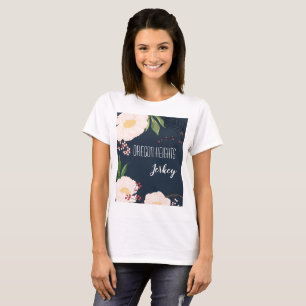 Personalisiert Business T - Shirt Baby Pink Cosmos